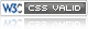 Valid CSS!